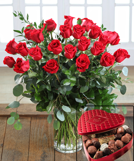 Valentine Roses & Chocolates Packages